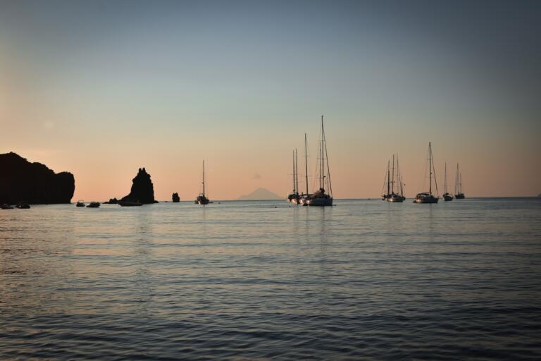 pláž na Isola di Vulcano, Liparské ostrovy