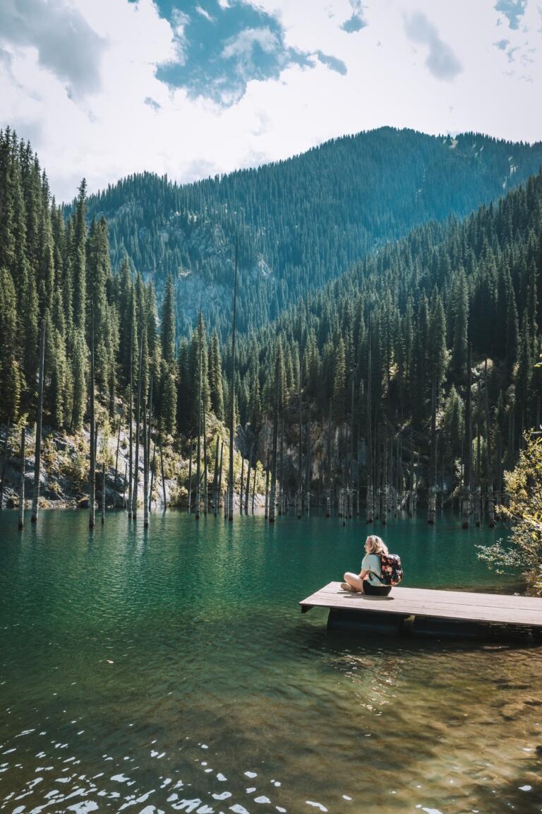 Jezero Kaindy, Kazachstán
